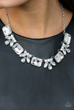 Long Live Sparkle - Empower Me Pink White Rhinestone Necklace Paparazzi