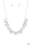 Long Live Sparkle - Empower Me Pink White Rhinestone Necklace Paparazzi