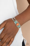 Artisan Ancestry - Orange Multi Cuff Bracelet Paparazzi