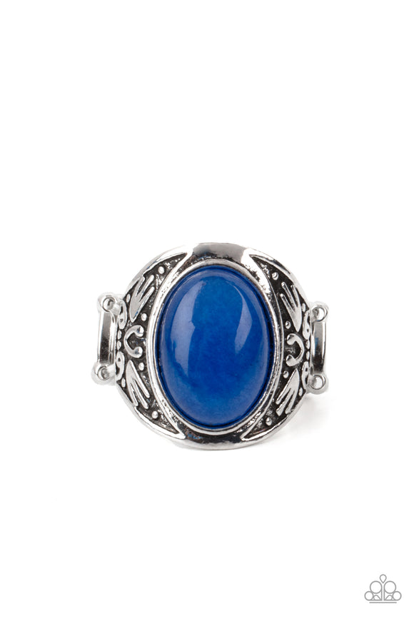 Sedona Dream - Blue Stretchy Ring Paparazzi