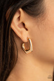 On The Hook - Gold Hoop Earrings Paparazzi