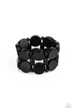 Beach Bravado - Black Wooden Bracelet Paparazzi