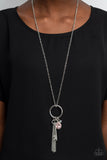 Unlock Your Sparkle - Pink Key Necklace Paparazzi