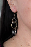 Harmoniously Handcrafted - Silver and Brass Multi Earrings Paparazzi