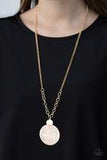 A Top SHELLer - Gold Shell Necklace Paparazzi