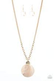 A Top SHELLer - Gold Shell Necklace Paparazzi