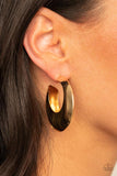 Chic CRESCENTO - Gold Hoop Earrings Paparazzi