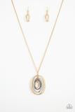 Classic Convergence - Multi Gold Silver Gunmetal Necklace Paparazzi