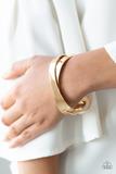 Haven't SHEEN Nothing Yet - Gold Cuff Bracelet Paparazzi