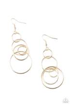 Chic Circles - Gold Earrings Paparazzi