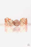 Snazzychicjewelryboutique Bracelet Braided Brilliance - Copper Cuff Bracelet Paparazzi