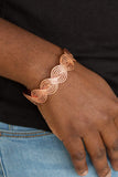 Snazzychicjewelryboutique Bracelet Braided Brilliance - Copper Cuff Bracelet Paparazzi