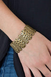 Snazzychicjewelryboutique Bracelet Cave Cache - Brass Stretchy Bracelet Paparazzi