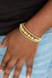 Snazzychicjewelryboutique Bracelet Epic Escape - Yellow Stretchy Bracelet Paparazzi