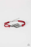 Snazzychicjewelryboutique Bracelet Faster Than FLIGHT - Red Feather Bracelet Paparazzi