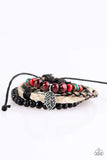 Snazzychicjewelryboutique Bracelet Forest Trail - Multi Leather Urban Leaf Bracelet Paparazzi