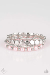 Snazzychicjewelryboutique Bracelet Girly Girl Glamour - Pink Pearl Stretchy Bracelet Paparazzi