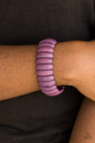 Snazzychicjewelryboutique Bracelet Peacefully Primal - Purple Stretchy Bracelet Paparazzi