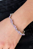 Snazzychicjewelryboutique Bracelet Still GLOWING Strong - Purple Rhinestone Bracelet Paparazzi