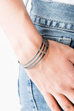 Snazzychicjewelryboutique Bracelet Street Sleek - Black Gunmetal Cuff Bracelet Paparazzi