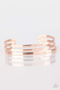 Snazzychicjewelryboutique Bracelet Street Sleek - Rose Gold Cuff Bracelet Paparazzi