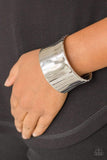 Snazzychicjewelryboutique Bracelet Urban Uptrend - Silver Cuff Bracelet Paparazzi