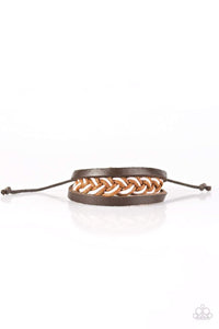 Snazzychicjewelryboutique Bracelet Wander Often - Pink w/Brown Leather Urban Bracelet Paparazzi