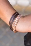 Snazzychicjewelryboutique Bracelet Wander Often - Pink w/Brown Leather Urban Bracelet Paparazzi