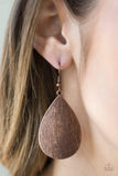 Snazzychicjewelryboutique Earrings All Allure - Copper Earrings Paparazzi