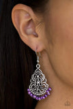 Snazzychicjewelryboutique Earrings BAROQUE The Bank - Purple Earrings Paparazzi