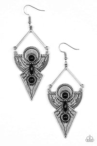 Snazzychicjewelryboutique Earrings Desert Dynasty - Black Earrings Paparazzi