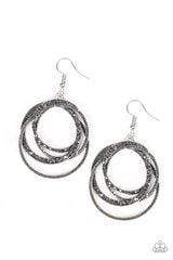 Snazzychicjewelryboutique Earrings Elegantly Entangled - Silver Earrings Paparazzi