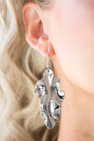 Snazzychicjewelryboutique Earrings Fall Into Fall - Silver Leaf Earrings Paparazzi