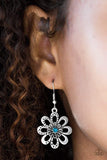 Snazzychicjewelryboutique Earrings Fashion Floret - Blue Rhinestone Earrings Paparazzi