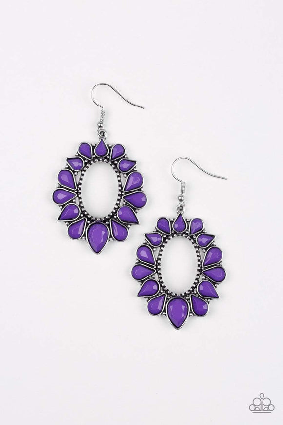 Snazzychicjewelryboutique Earrings Fashionista Flavor - Purple Earrings Paparazzi