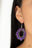 Snazzychicjewelryboutique Earrings Fashionista Flavor - Purple Earrings Paparazzi