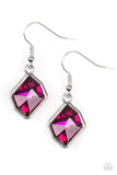 Snazzychicjewelryboutique Earrings Glow It Up - Pink Gem Earrings Paparazzi