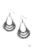 Snazzychicjewelryboutique Earrings Hang ZEN! - Black Gunmetal Earrings Paparazzi