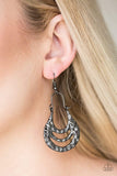 Snazzychicjewelryboutique Earrings Hang ZEN! - Black Gunmetal Earrings Paparazzi