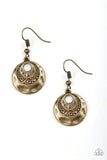 Snazzychicjewelryboutique Earrings Hard CACHE - Brass Earrings Paparazzi