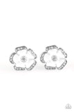 Snazzychicjewelryboutique Earrings Hibiscus Springs - White Flower Earrings Paparazzi