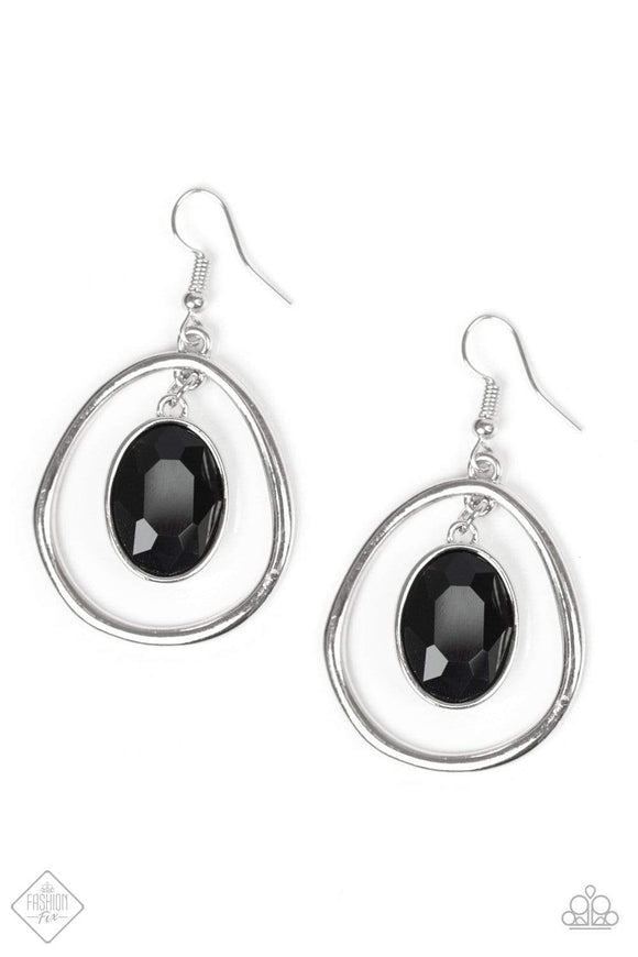 Snazzychicjewelryboutique Earrings Make NOIR Mistake - Black Gem Earrings Paparazzi