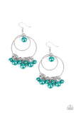 Snazzychicjewelryboutique Earrings New York Attraction - Green Pearl Earrings Paparazzi