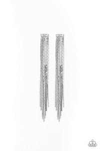 Snazzychicjewelryboutique Earrings Night At The Oscars - Silver Earrings Paparazzi