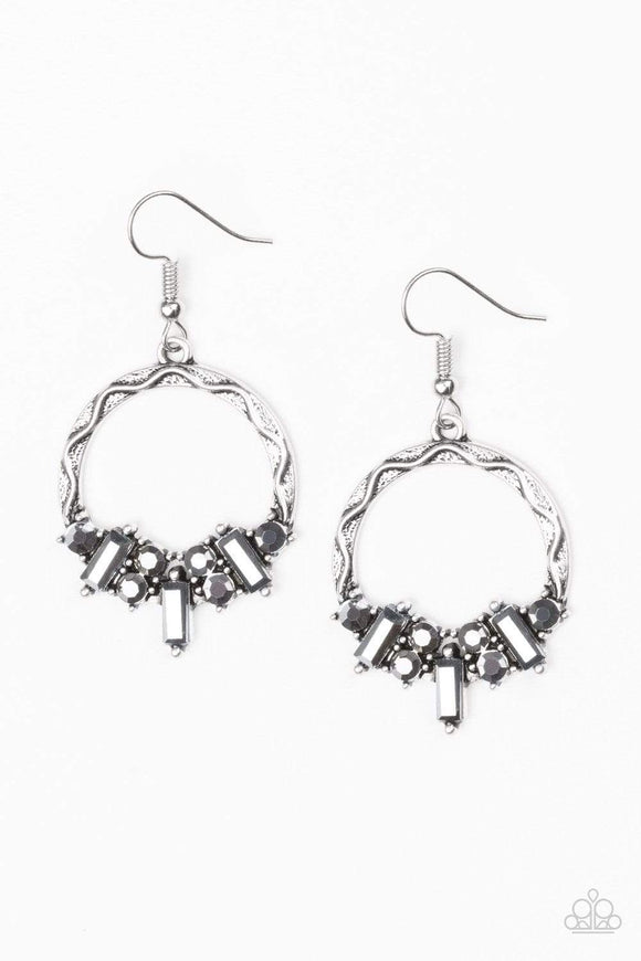 Snazzychicjewelryboutique Earrings On The Uptrend - Silver Earrings Paparazzi