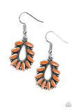 Snazzychicjewelryboutique Earrings Rainforest Romance - Orange Earrings Paparazzi