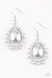 Snazzychicjewelryboutique Earrings Regal Renewal - Silver Pearl Earrings Paparazzi