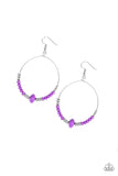 Snazzychicjewelryboutique Earrings Retro Rural - Purple Earrings Paparazzi