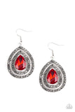 Snazzychicjewelryboutique Earrings Royal Squad - Red Rhinestone Earrings Paparazzi