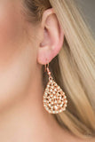 Snazzychicjewelryboutique Earrings Sparkle Brighter - Copper Earrings Paparazzi